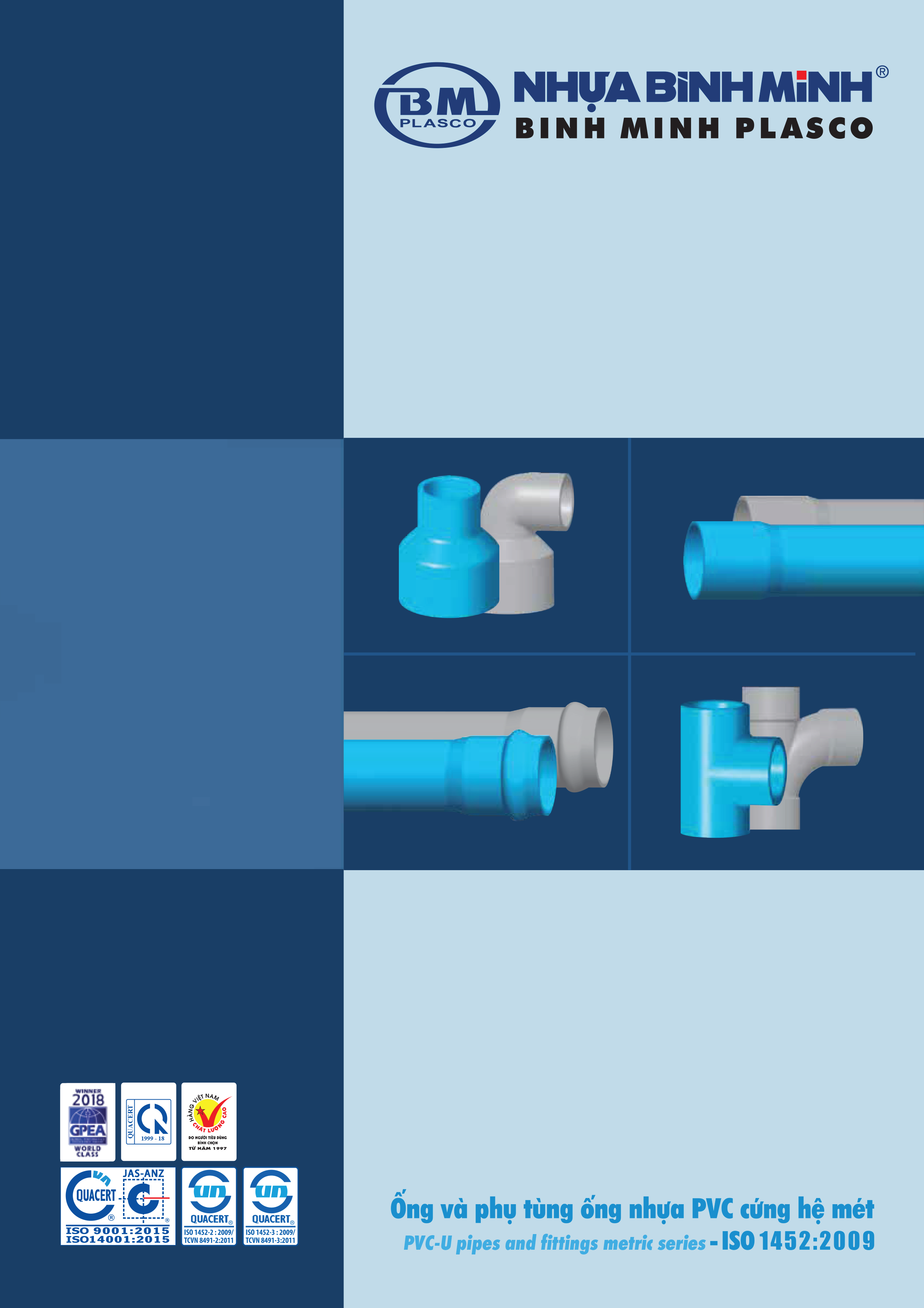 Ống và phụ tùng ống nhựa PVC cứng hệ mét - ISO 1452:2009