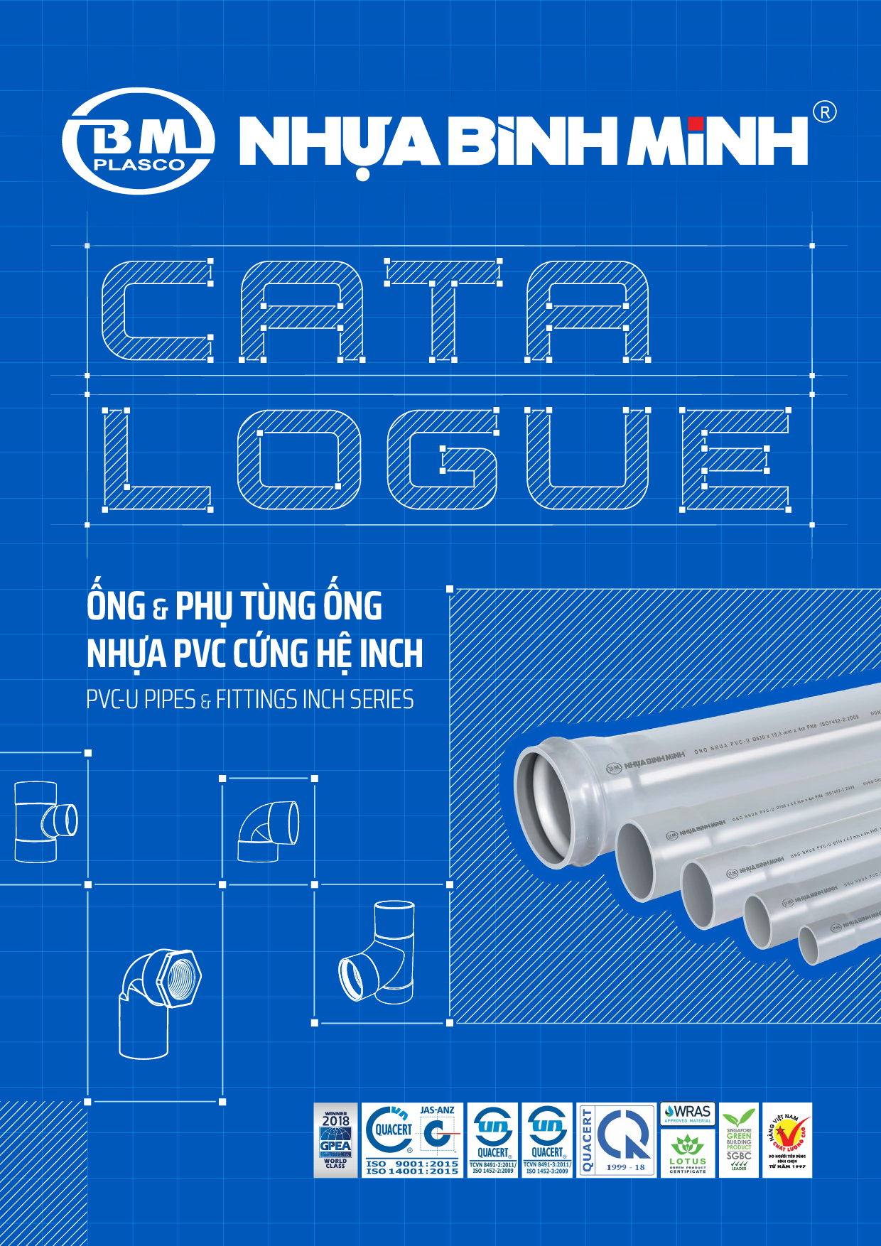 Ống và phụ tùng ống PVC cứng hệ inch