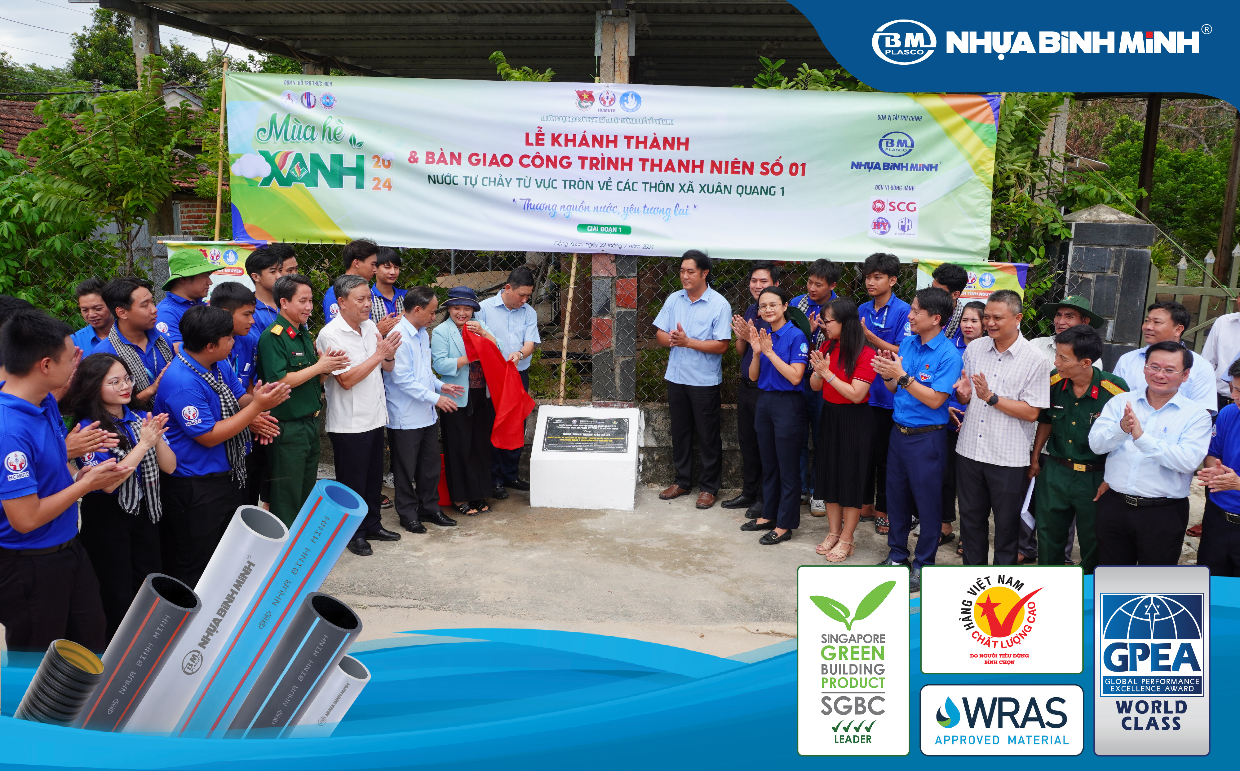 Nhựa Bình Minh triển khai chương trình "Thương nguồn nước, Yêu tương lai" tại Phú Yên