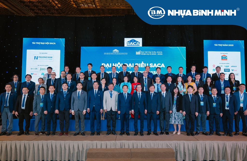 Nhựa Bình Minh ghi dấu ấn tại Đại hội Hiệp hội Xây dựng và Vật liệu xây dựng TP.HCM nhiệm kỳ IX