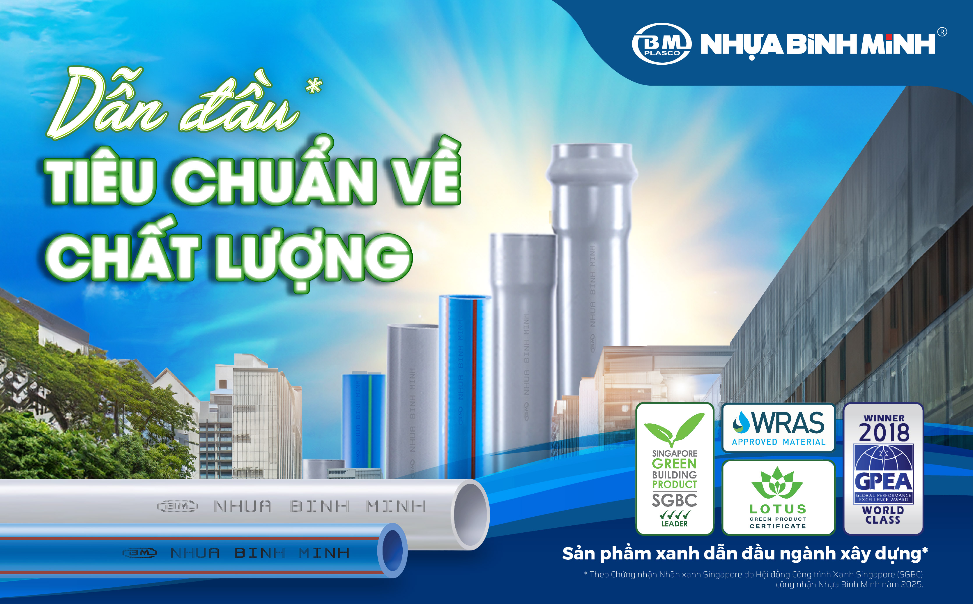 Sản phẩm xanh Singapore: Nhựa Bình Minh “dẫn đầu” tiêu chuẩn về chất lượng (Kỳ 1)