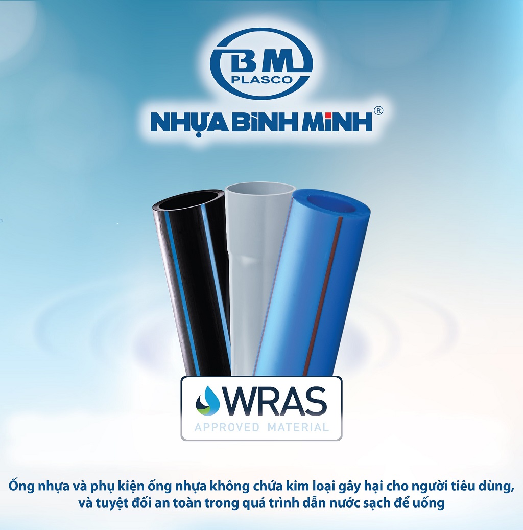 Nhựa Bình Minh mang chứng nhận châu Âu đến nguồn nước gia đình Việt