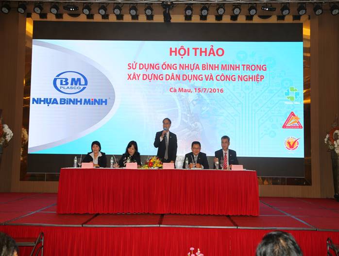 Hội thảo: “Sử dụng ống Nhựa Bình Minh trong xây dựng dân dụng và công nghiệp” tại thành phố Cà Mau tỉnh Cà Mau