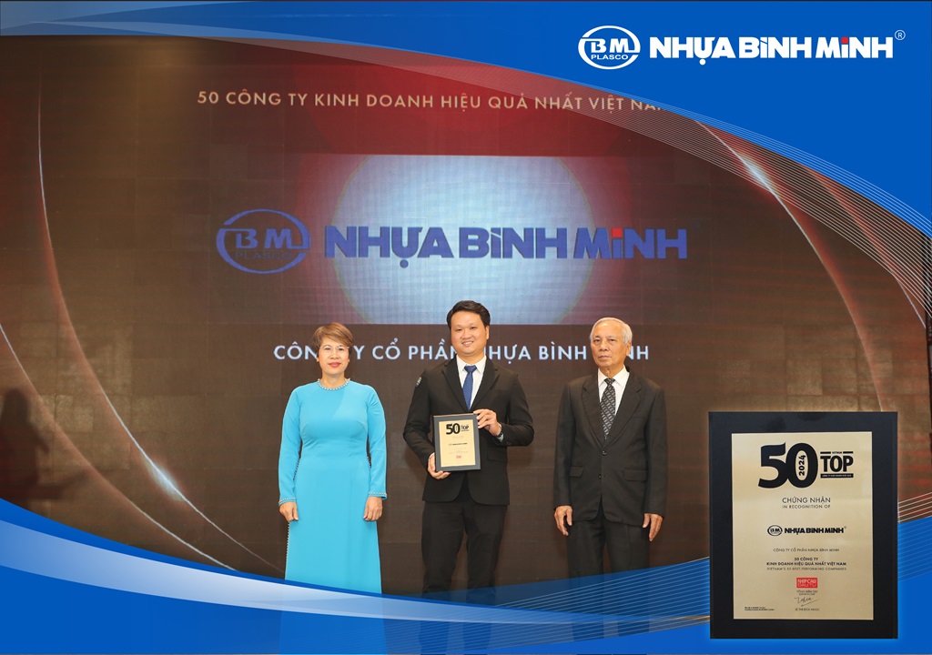 NHỰA BÌNH MINH 13 NĂM LIÊN TIẾP ĐẠT TOP 50 KINH DOANH HIỆU QUẢ NHẤT VIỆT NAM