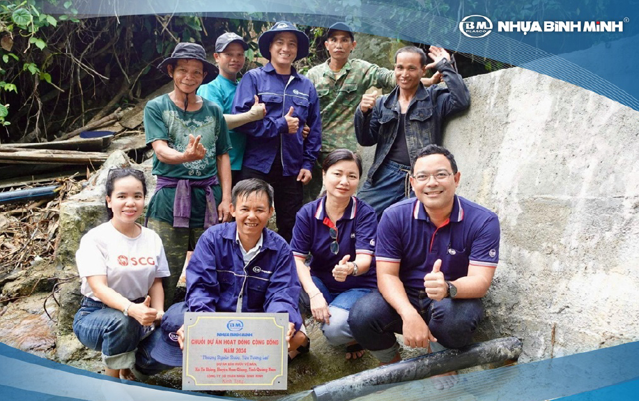 Binh Minh Plastics continues to implement the project "Loving Water, Caring for the Future" in Quang Nam.
