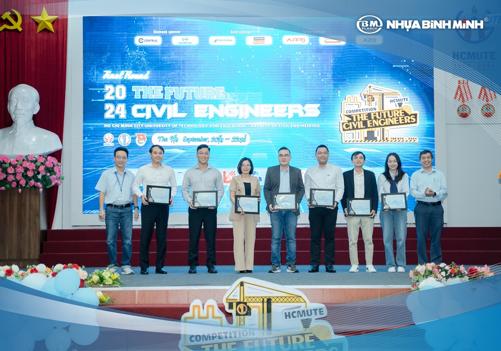 NHỰA BÌNH MINH ĐỒNG HÀNH CÙNG THẾ HỆ KỸ SƯ XÂY DỰNG TƯƠNG LAI TRONG CUỘC THI “THE FUTURE CIVIL ENGINEERS” 2024