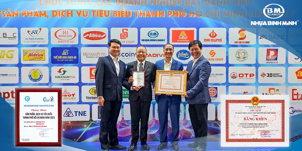 NHỰA BÌNH MINH ĐƯỢC VINH DANH “SẢN PHẨM, DỊCH VỤ TIÊU BIỂU TP.HCM”