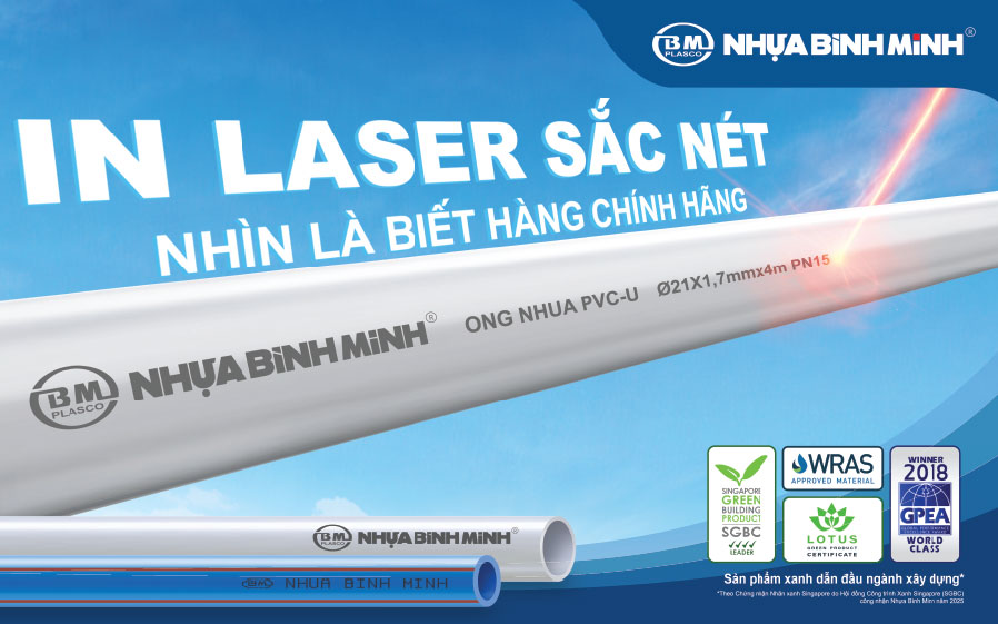 Thay đổi nhận diện sản phấm Nhựa Bình Minh