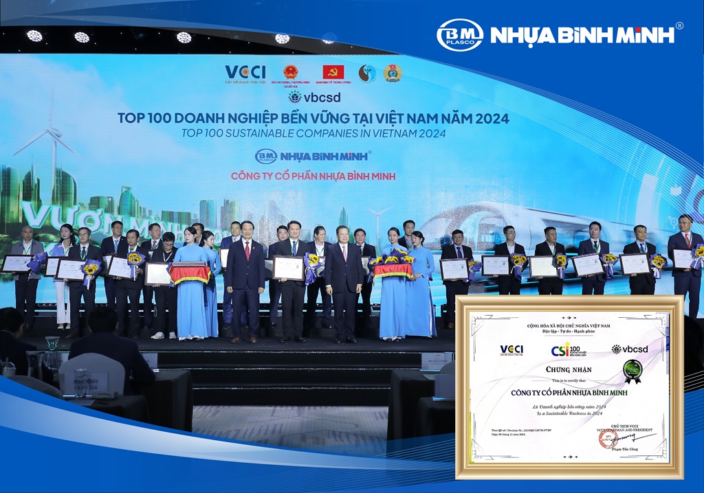 Tháng 11 rực rỡ: Nhựa Bình Minh mừng 47 năm Thành lập và Tự hào trong Top 100 nơi làm việc tốt nhất Việt Nam 2024