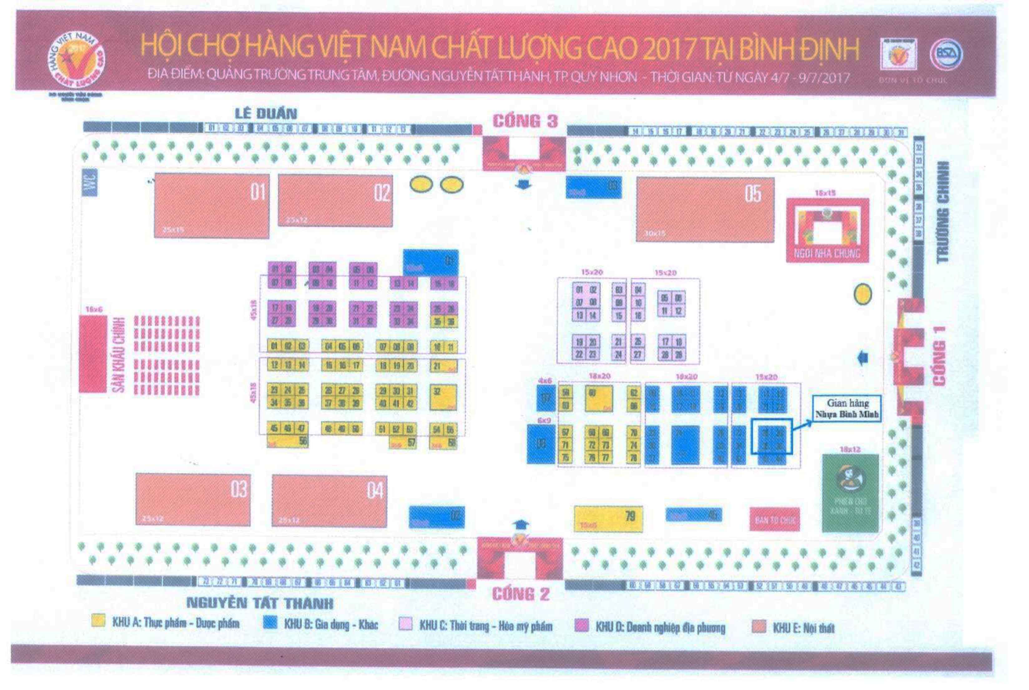 Hội chợ HVNCLC 2017 tại Bình Định