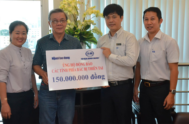 Nhựa Bình Minh ủng hộ đồng bào bị thiên tai phía Bắc