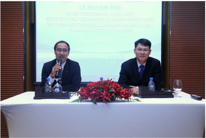 LỄ NGHIỆM THU  DỰ ÁN TRIỂN KHAI HỆ THỐNG CNTT  QUẢN TRỊ TỔNG THỂ NGUỒN LỰC DOANH NGHIỆP (ERP)  SỬ DỤNG GIẢI PHÁP ORACLE E- BUSINESS SUITE (EBS) TẠI CÔNG TY CỔ PHẦN NHỰA BÌNH MINH