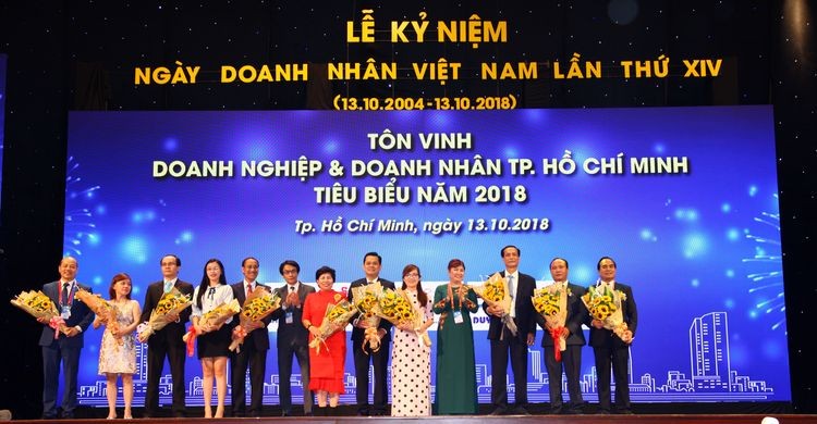 Tôn vinh 199 doanh nhân và doanh nghiệp TP. Hồ Chí Minh tiêu biểu năm 2018