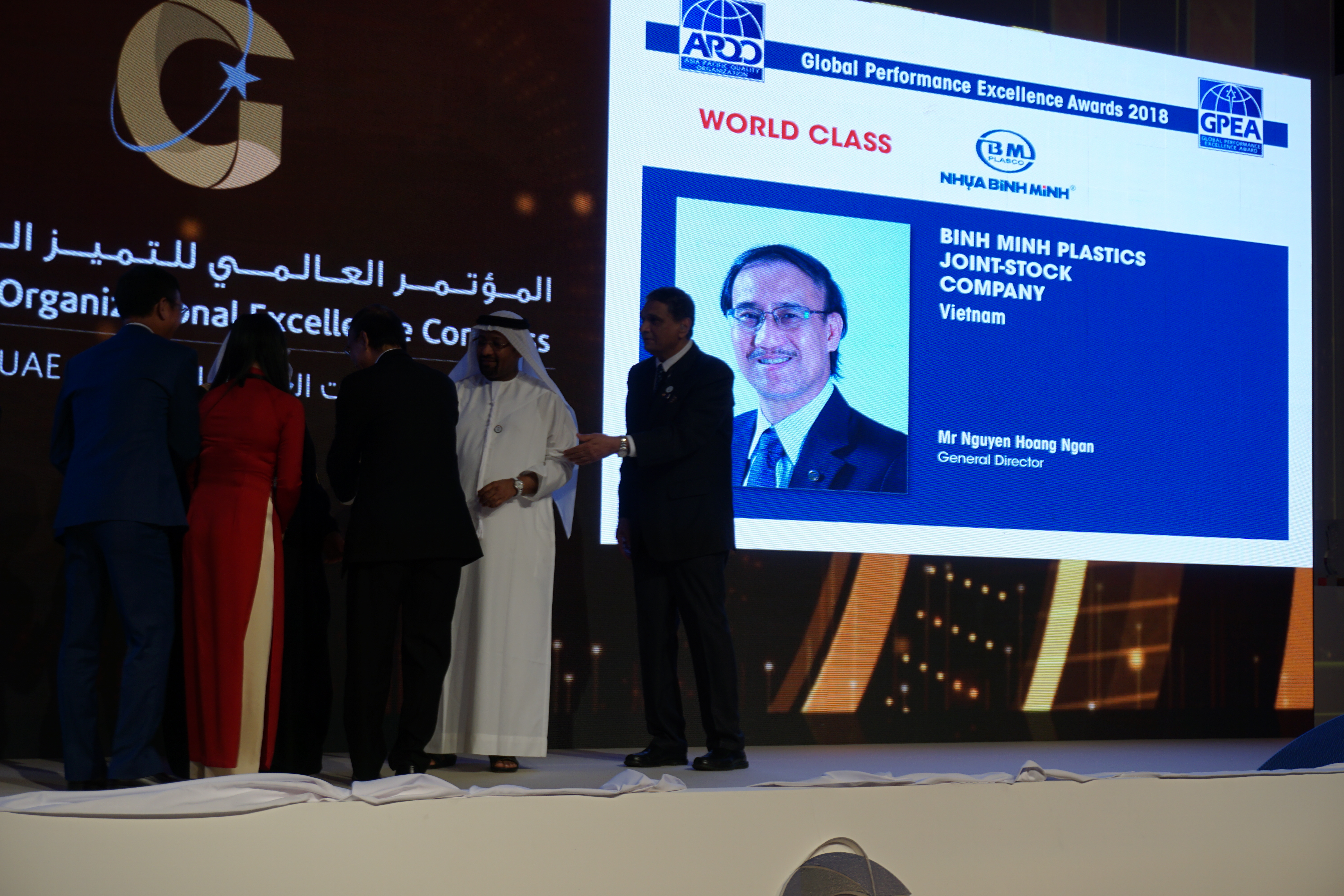 NHỰA BÌNH MINH NHẬN GIẢI THƯỞNG CHẤT LƯỢNG QUỐC TẾ CHÂU Á - THÁI BÌNH DƯƠNG 2018