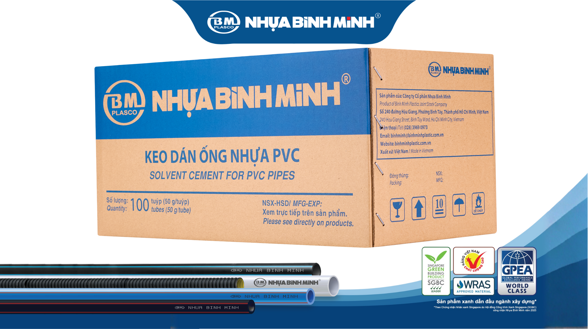 V/v thay đổi bao bì sản phẩm Nhựa Bình Minh