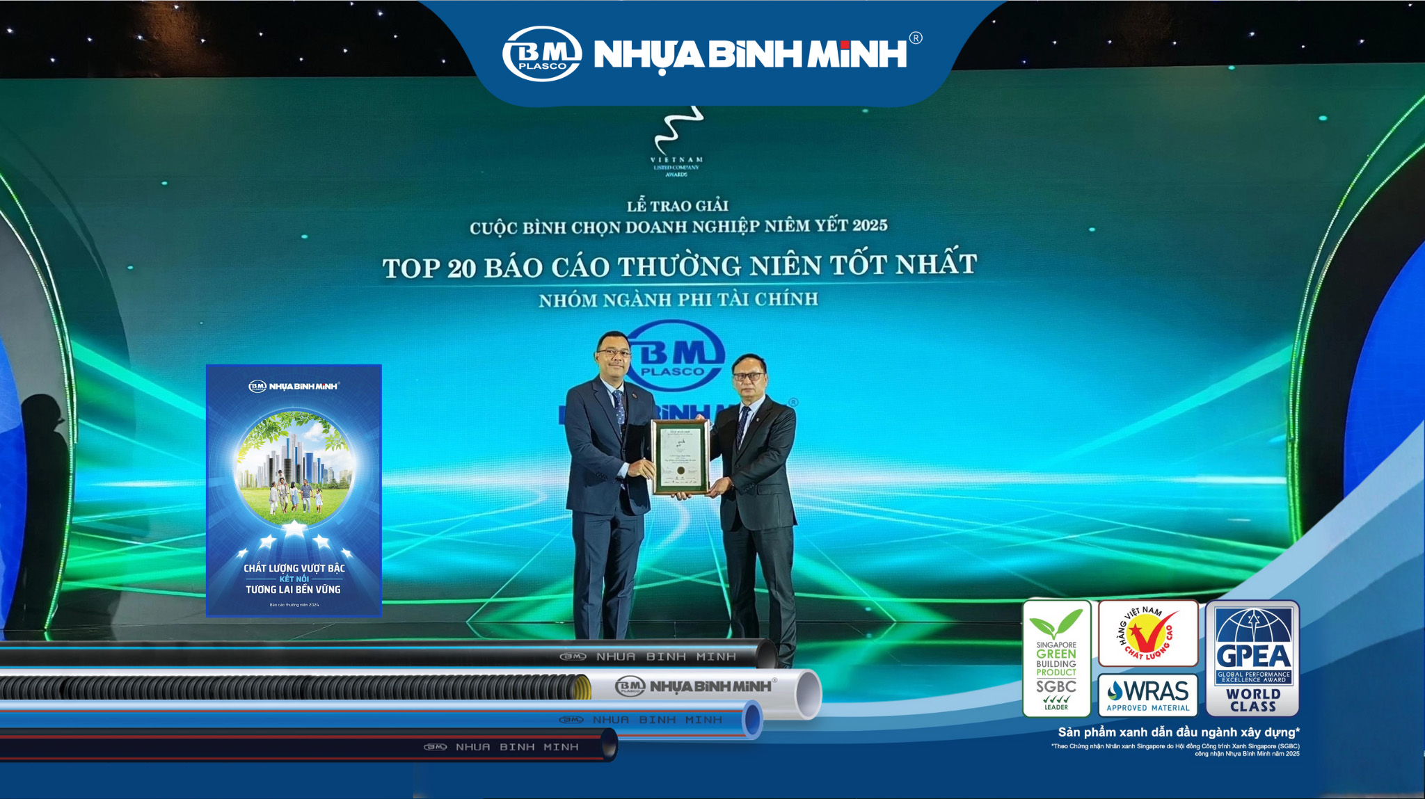 Nhựa Bình Minh đạt TOP 20 Báo Cáo Thường Niên Tốt Nhất 2025