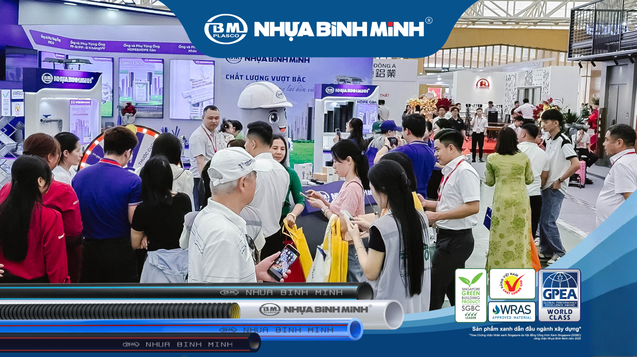 VIETBUILD HÀ NỘI 2026 | KHÔNG KHÍ SÔI ĐỘNG TẠI GIAN HÀNG NHỰA BÌNH MINH