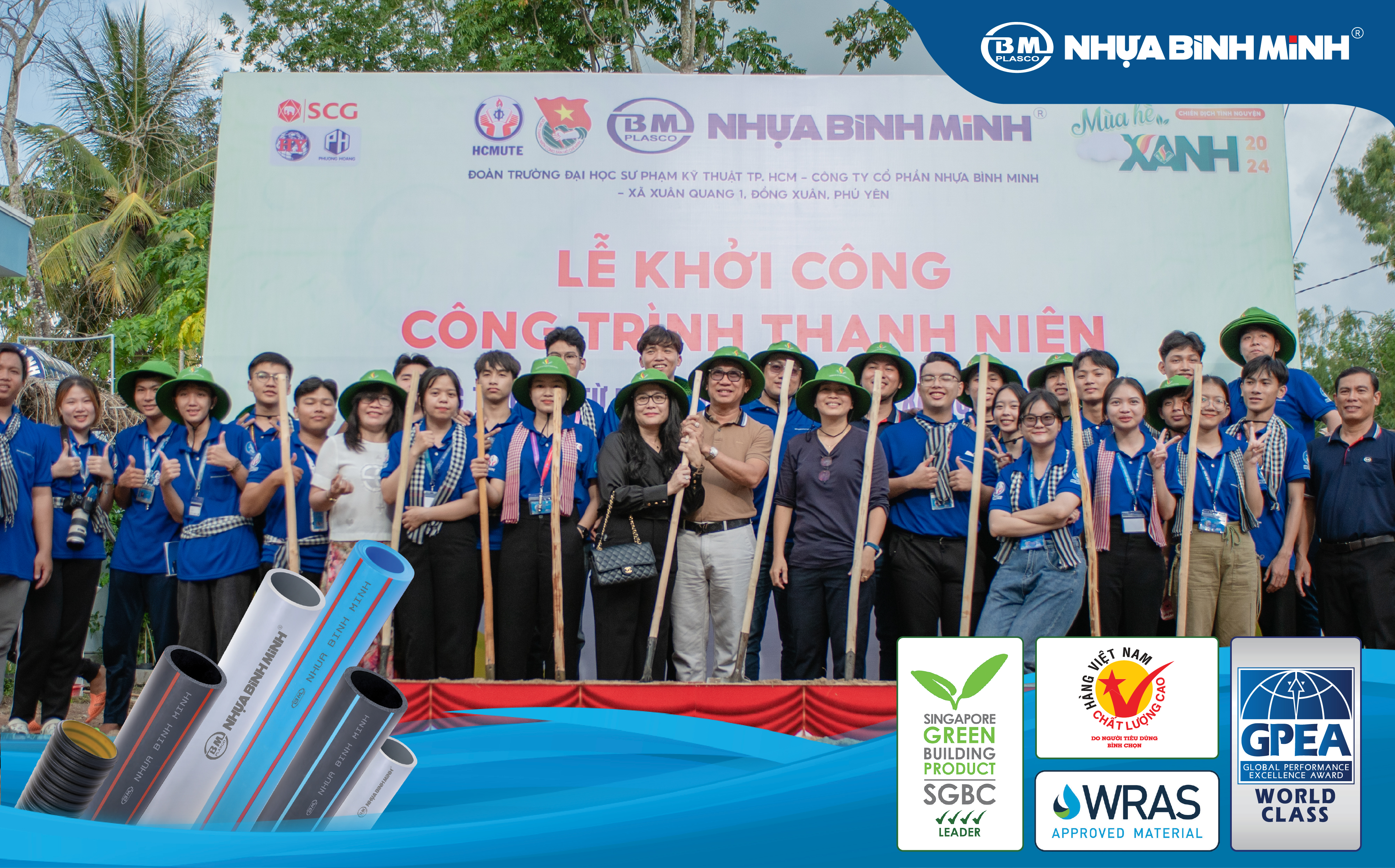 NHỰA BÌNH MINH HOÀN THÀNH SỨ MỆNH Ý NGHĨA: DẪN NƯỚC ĐẾN VÙNG KHÔ HẠN