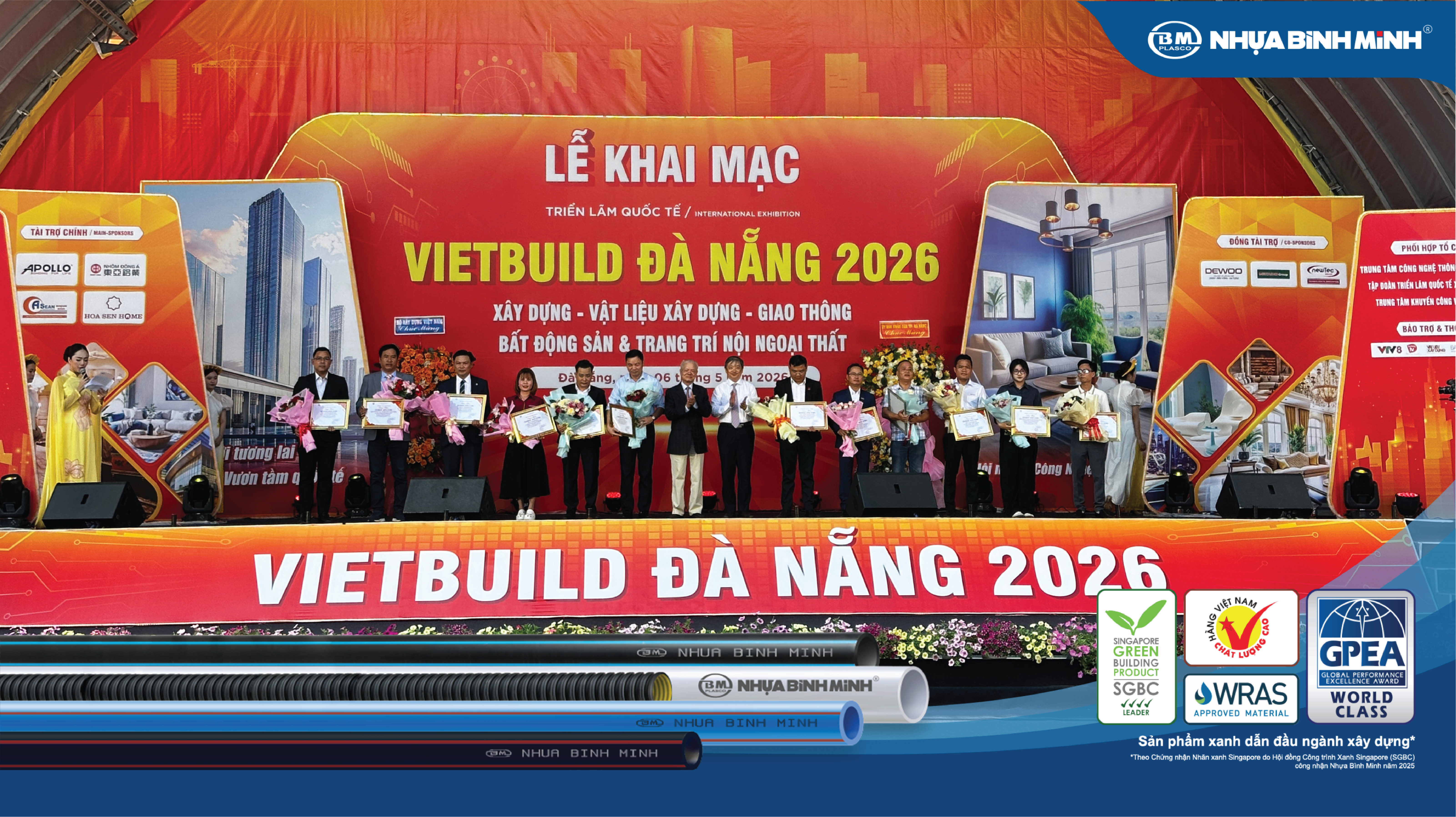 SÔI ĐỘNG GIAN HÀNG NHỰA BÌNH MINH TẠI TRIỂN LÃM VIETBUILD ĐÀ NẴNG 2026