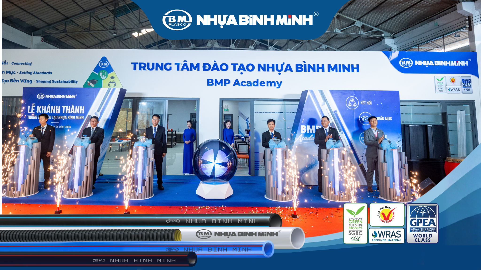 Chính thức khánh thành BMP Academy: Khơi dòng tri thức - Kiến tạo tương lai ngành nhựa vật liệu xây dựng 🚀🌟