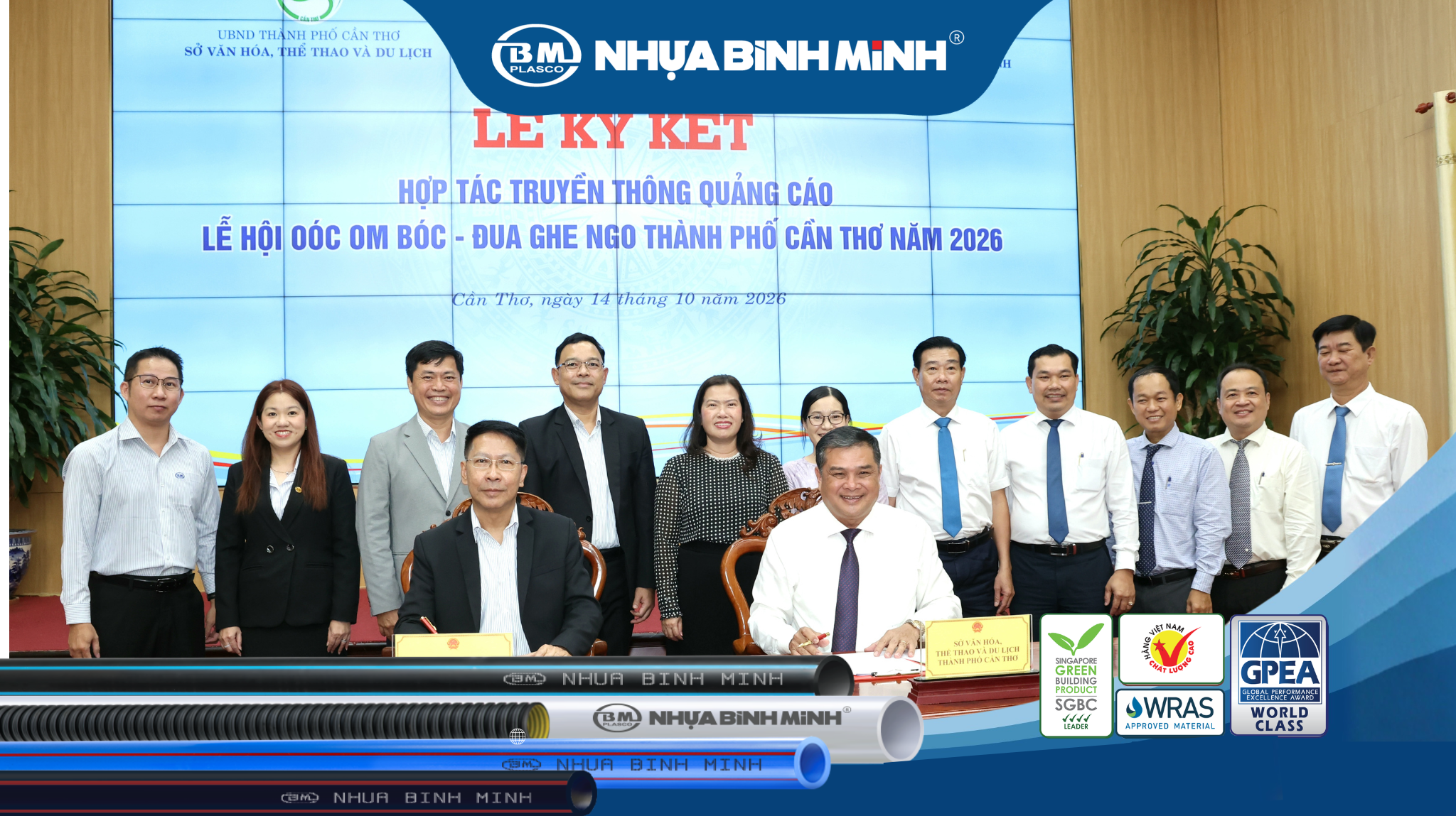 Nhựa Bình Minh đồng hành cùng đua Ghe Ngo Cần Thơ 2026