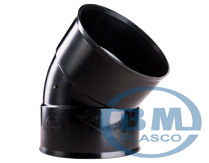 45° Ribbed Elbow